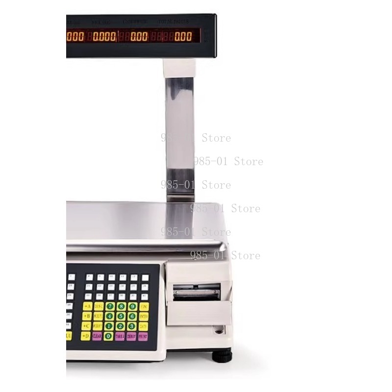 Commercial Label Printing Machine - ميزان إلكتروني مع طابعة ملصقات لاصقة،