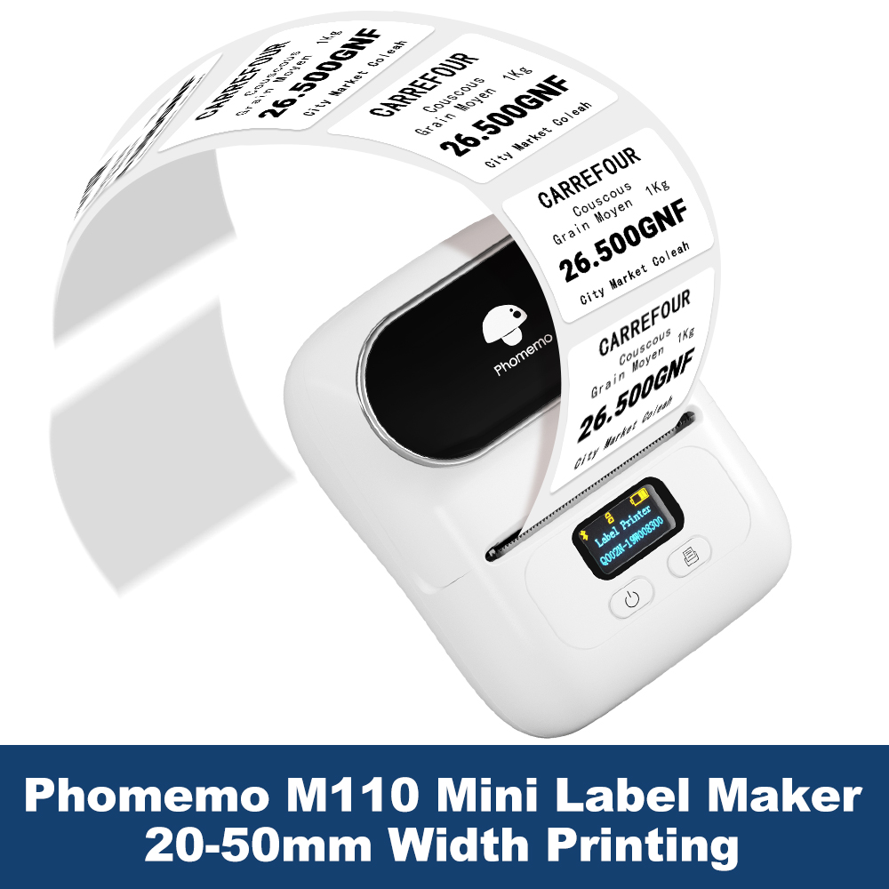 Commercial Label Printing Machine - طابعة ملصقات Phomemo M110 صانع الملصقات