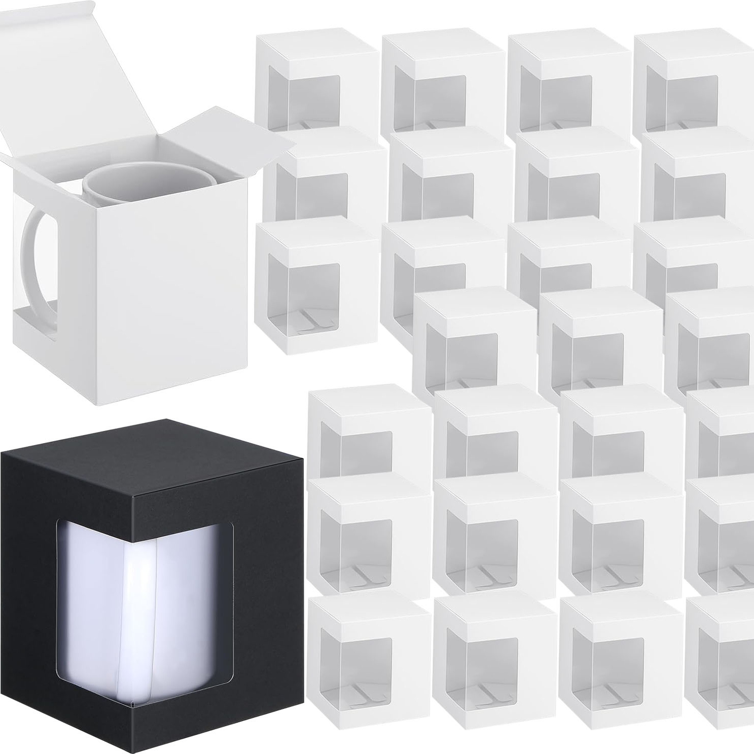 Sublimation Mug Blank - 12 عبوة من علب الهدايا لأكواب