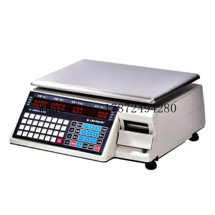 Commercial Label Printing Machine - ميزان تجاري مع طابعة باركود، جهاز