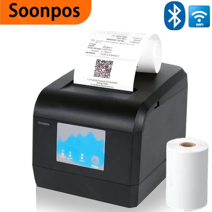 Commercial Wallpaper Printing - طابعة حرارية بواس Soonpos 58/80 ملم،