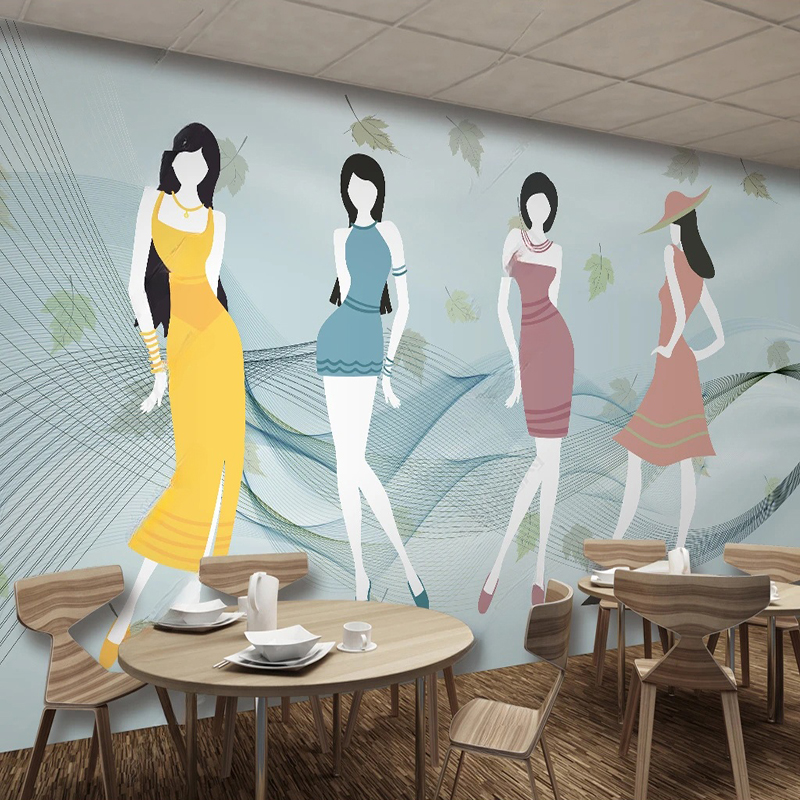 جدارية مخصصة الحديثة الطازجة ا - مراجعة Commercial Wallpaper Printing وسعره