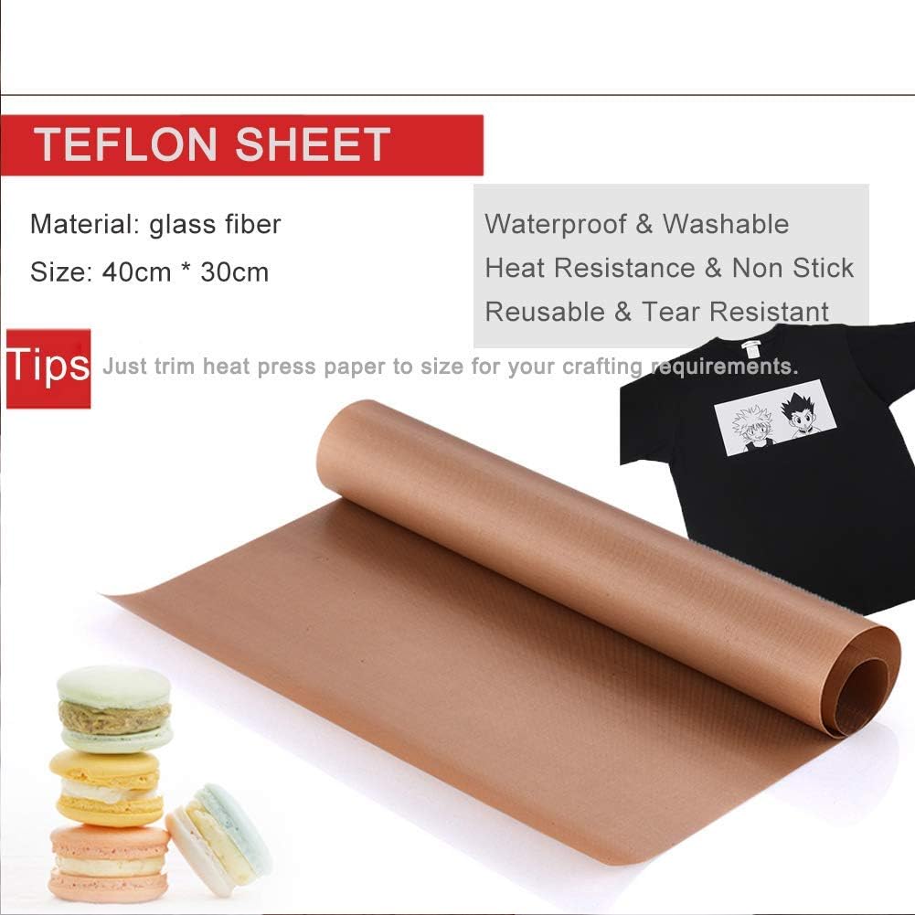 ورقة Te-flon للضغط الحراري، قط - مراجعة Heat Press Teflon Sheet وسعره