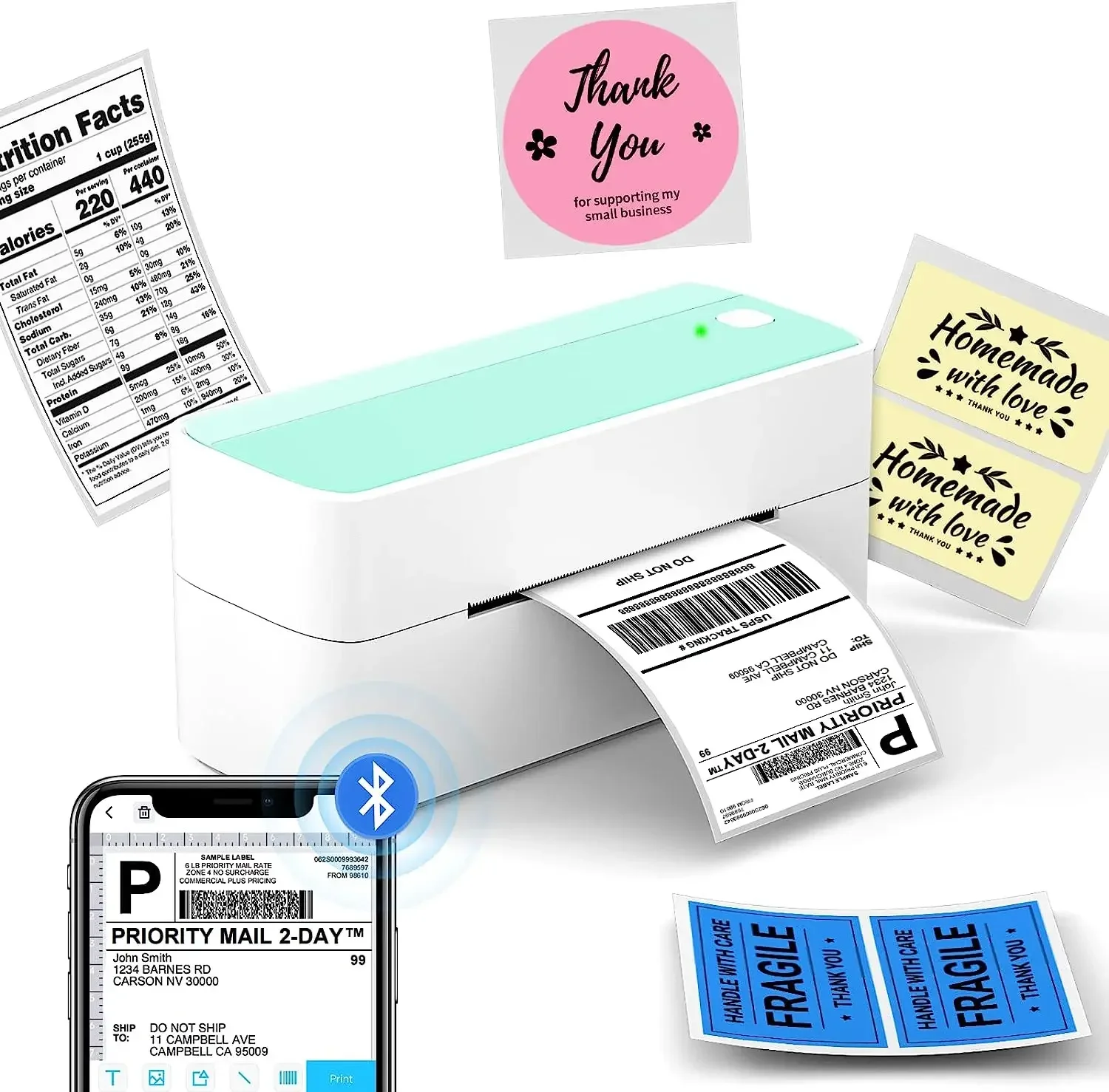 ورق لفائف الملصقات للطابعة الح - مراجعة Commercial Printer وسعره