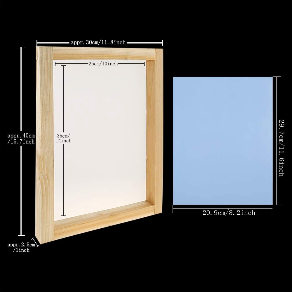 مجموعة أدوات الطباعة بالشاشة ا - مراجعة Screen Printing Frame Mesh وسعره