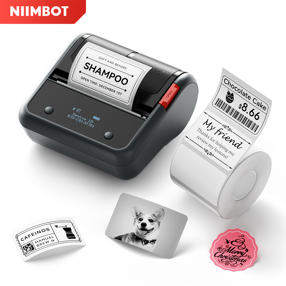 Niimbot B3S طابعة ملصقات لاسلك - مراجعة Commercial Label Printing Machine وسعره