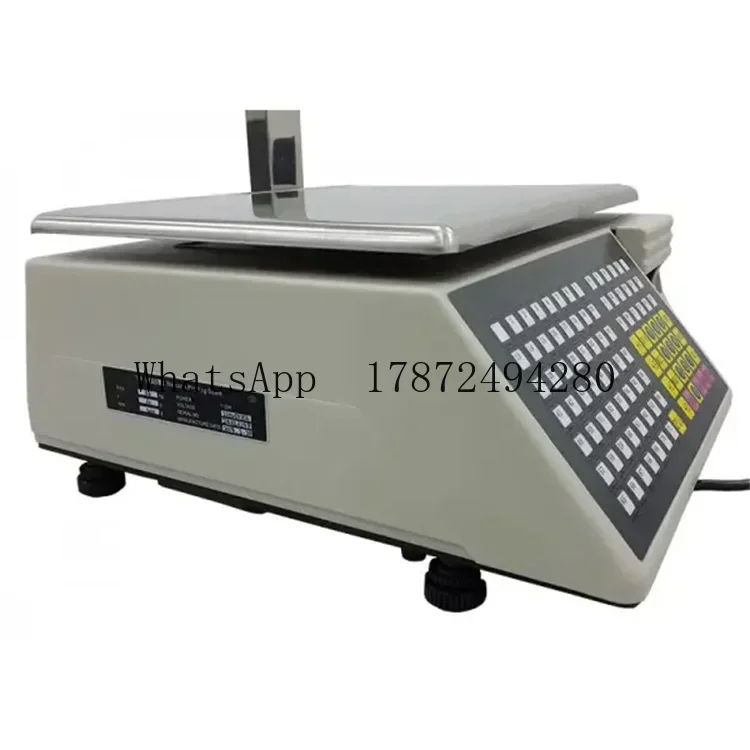 ميزان تجاري مع طابعة باركود، ج - مراجعة Commercial Label Printing Machine وسعره